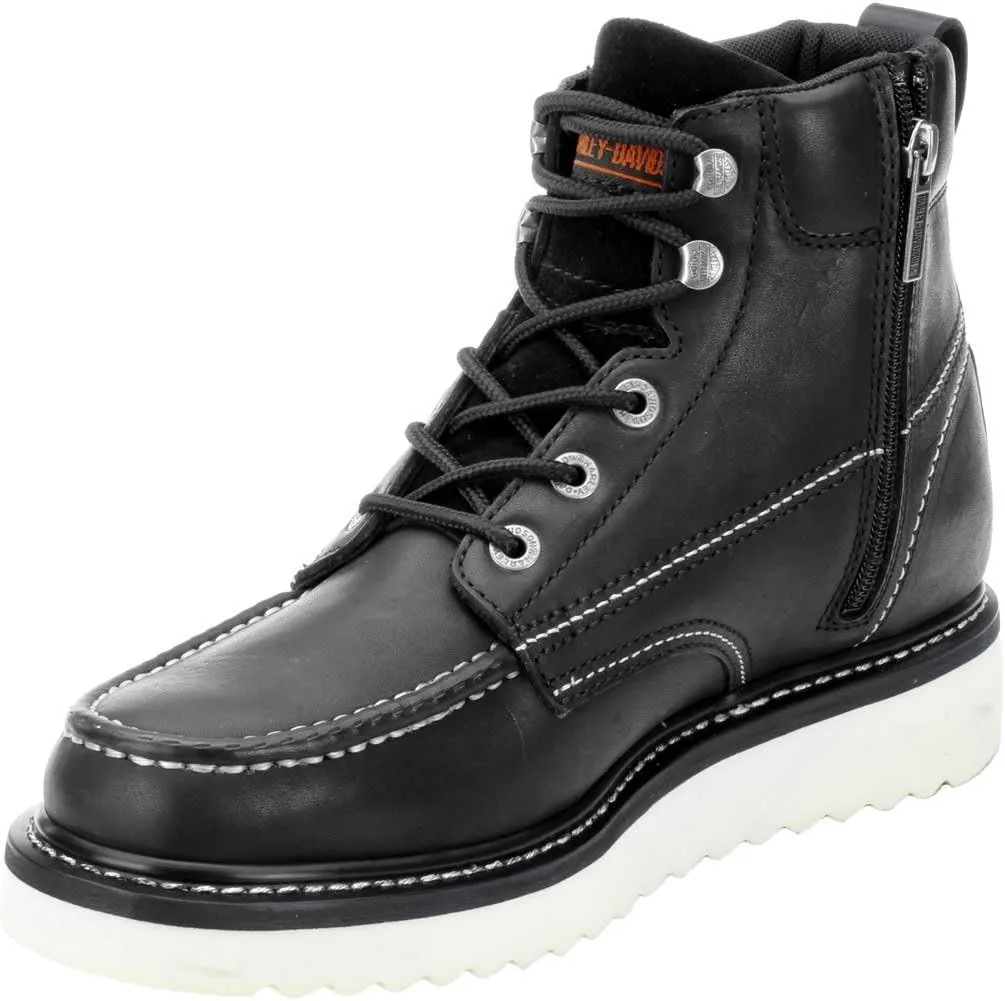 Harley-Davidson Men's Beau Leather Motorcycle Casual Wedge Boot