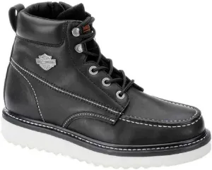 Harley-Davidson Men's Beau Leather Motorcycle Casual Wedge Boot