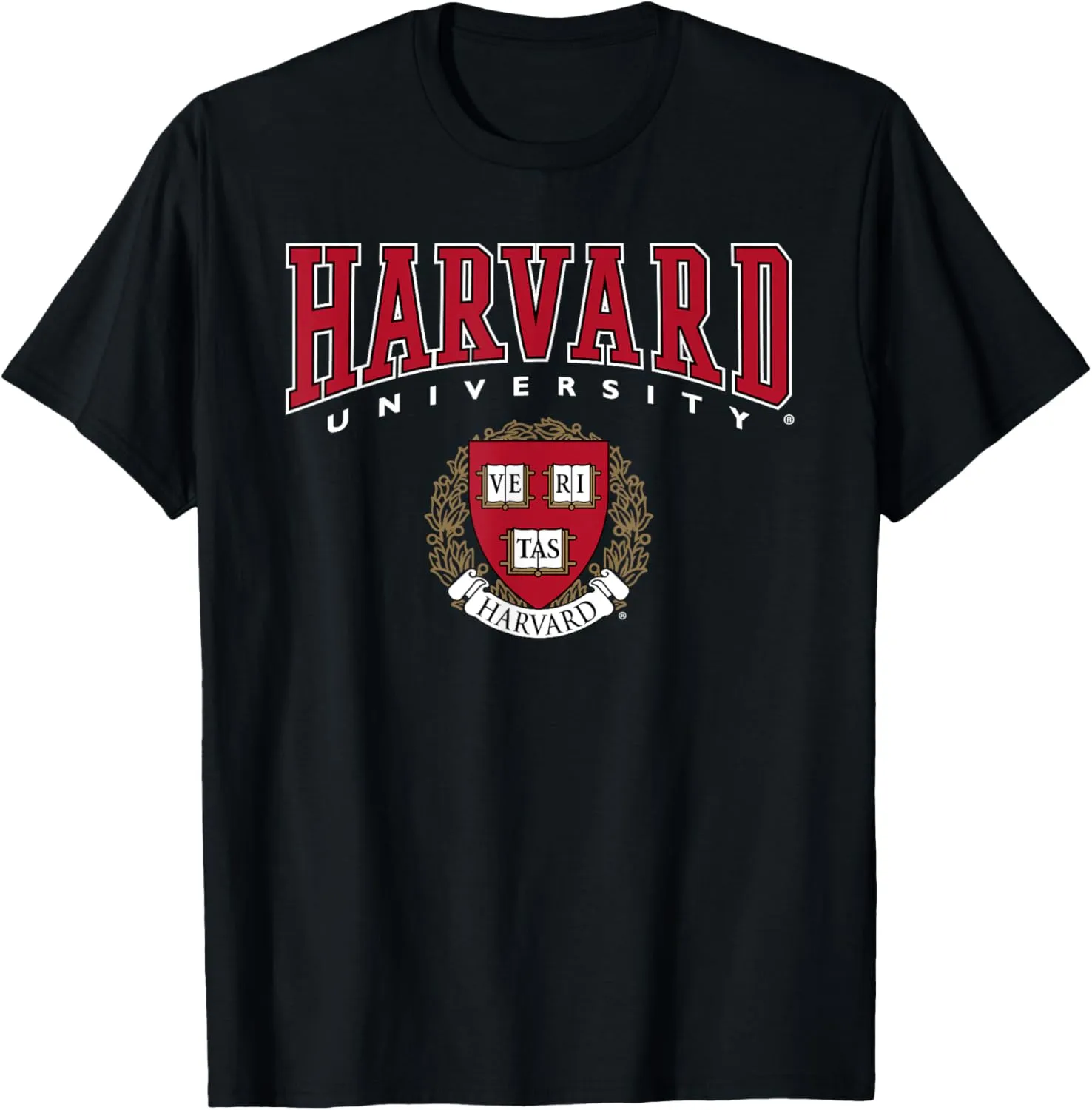Harvard University Red Veritas Crest T-Shirt
