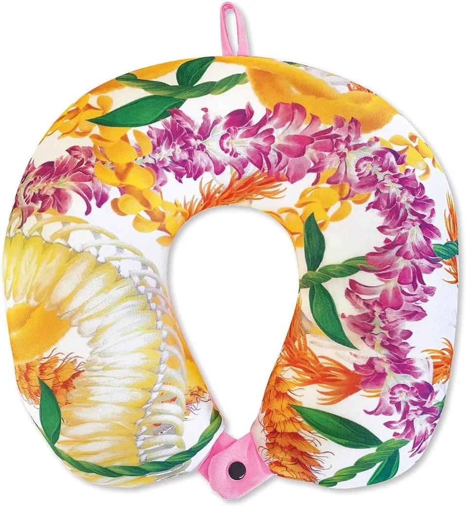 Hawaii Microfiber Neck Travel Pillow Leis of Aloha