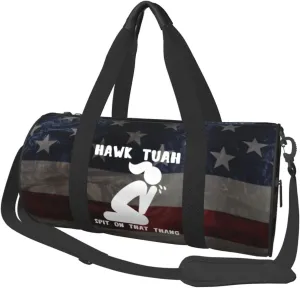 Hawk Tuah Spit On That Thang Duffel Bag Gym Bag Travel Sports Tote Large Foldable Beach Swim Yoga6