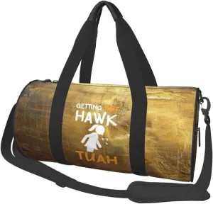 Hawk Tuah Spit On That Thang Duffel Bag Gym Bag Travel Sports Tote Large Foldable Beach Swim Yoga8