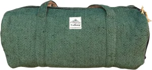 Hemp Duffle Bag, Green – Durable Travel Bag with Shoe Pocket, Spacious Multi-Compartment Weekender, Stylish & Overnight Gym & Sports Bag