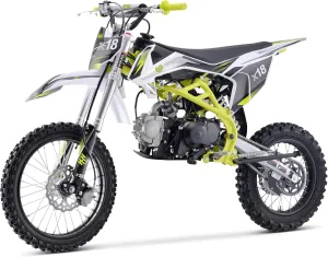 HHH 125cc Dirtbike X18 Dirt Bike DB X18 Racing DB18 Dirtbike 125cc 4 Speed Manual Clutch and Big Size Tires 17/14 inches