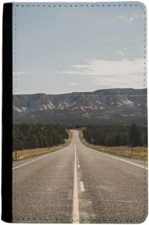 Highway Travel Sky Outdoor Forest Passport Holder Notecase Burse Wallet Cover Card Purse