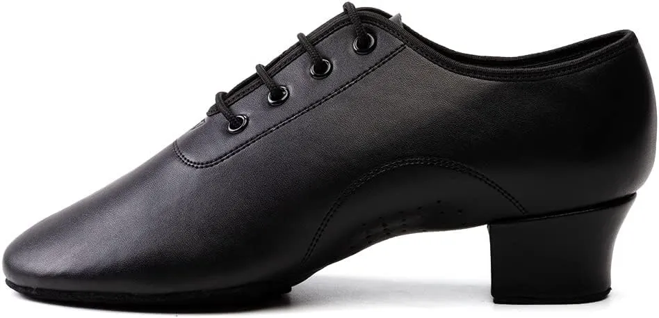 HIPPOSEUS Boys/Men lace-up Dance ShoesBallroom Dance Shoes for Latin Tango Salsa Kids Low Heel Dance Performence Shoes