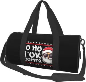 Ho Ho H'Ok Boomer Santa Claus Duffel Bag Gym Bag Travel Sports Tote Large Foldable Beach Swim Yoga7