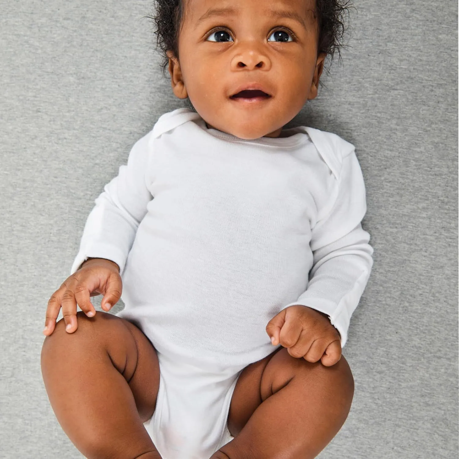 HonestBaby Baby 3-Pack Long Sleeve Bodysuits One-piece Organic Cotton for Infants