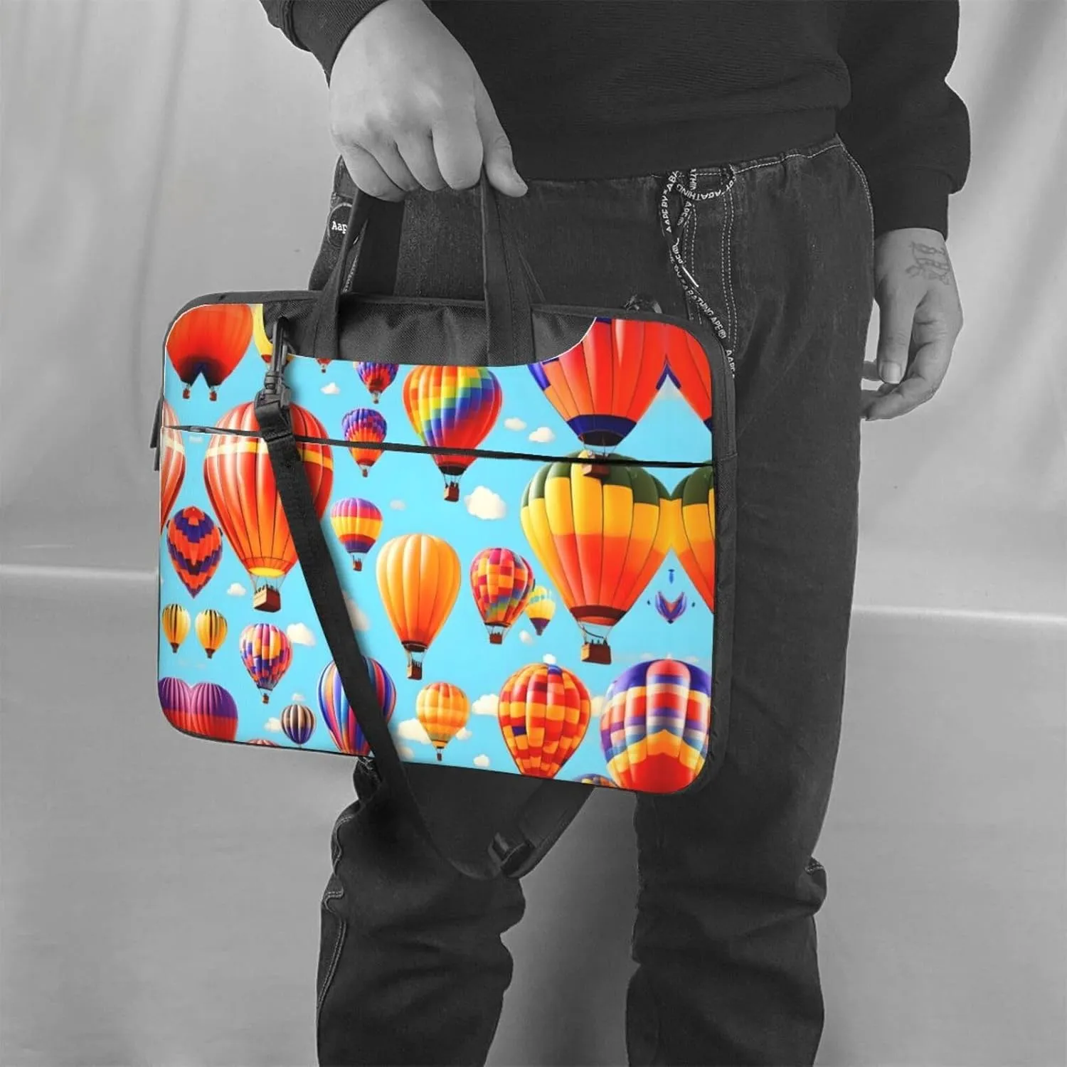 Hot Air Balloons Print Practical Laptop Case Laptop Bag - Stylish Messenger Bag & Laptop Shoulder Bag