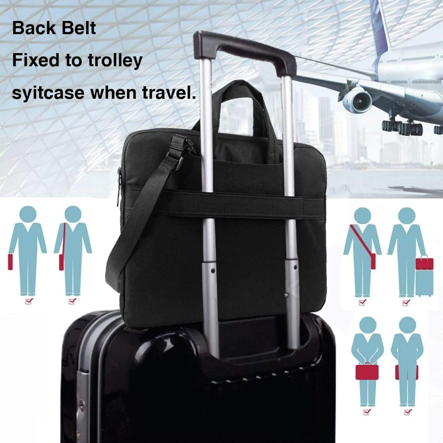 Hot Air Balloons Print Practical Laptop Case Laptop Bag - Stylish Messenger Bag & Laptop Shoulder Bag