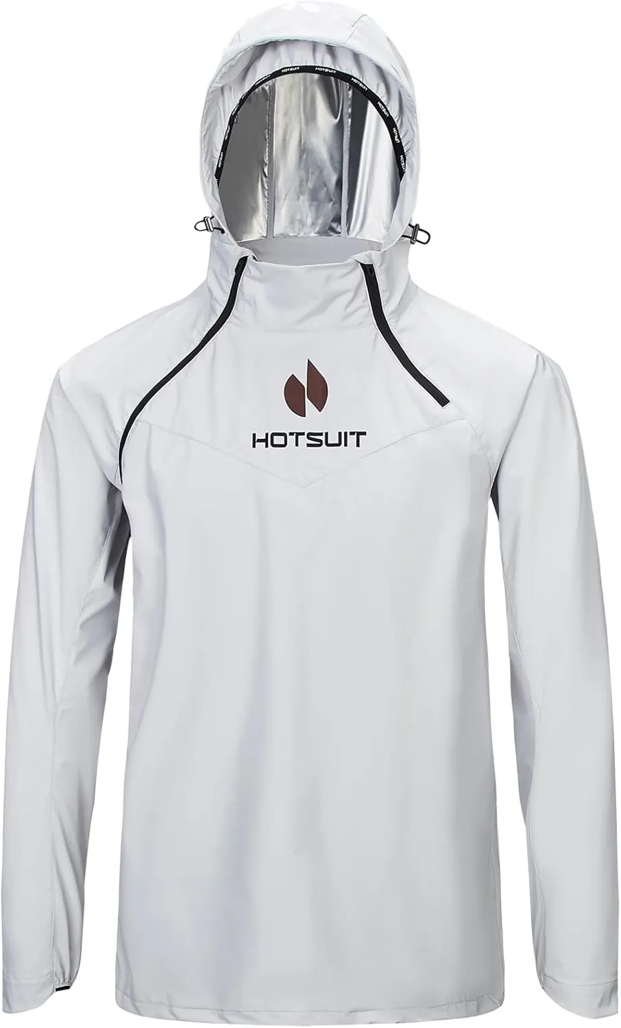 HOTSUIT High Tech Men’s Sauna Suit Sweat Jacket for Fitness Temperature Sensitive Logo Machine Washable