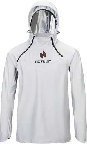 HOTSUIT High Tech Men’s Sauna Suit Sweat Jacket for Fitness Temperature Sensitive Logo Machine Washable