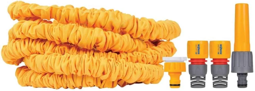 Hozelock Superhoze 15m Expandable Garden Hose, Yellow