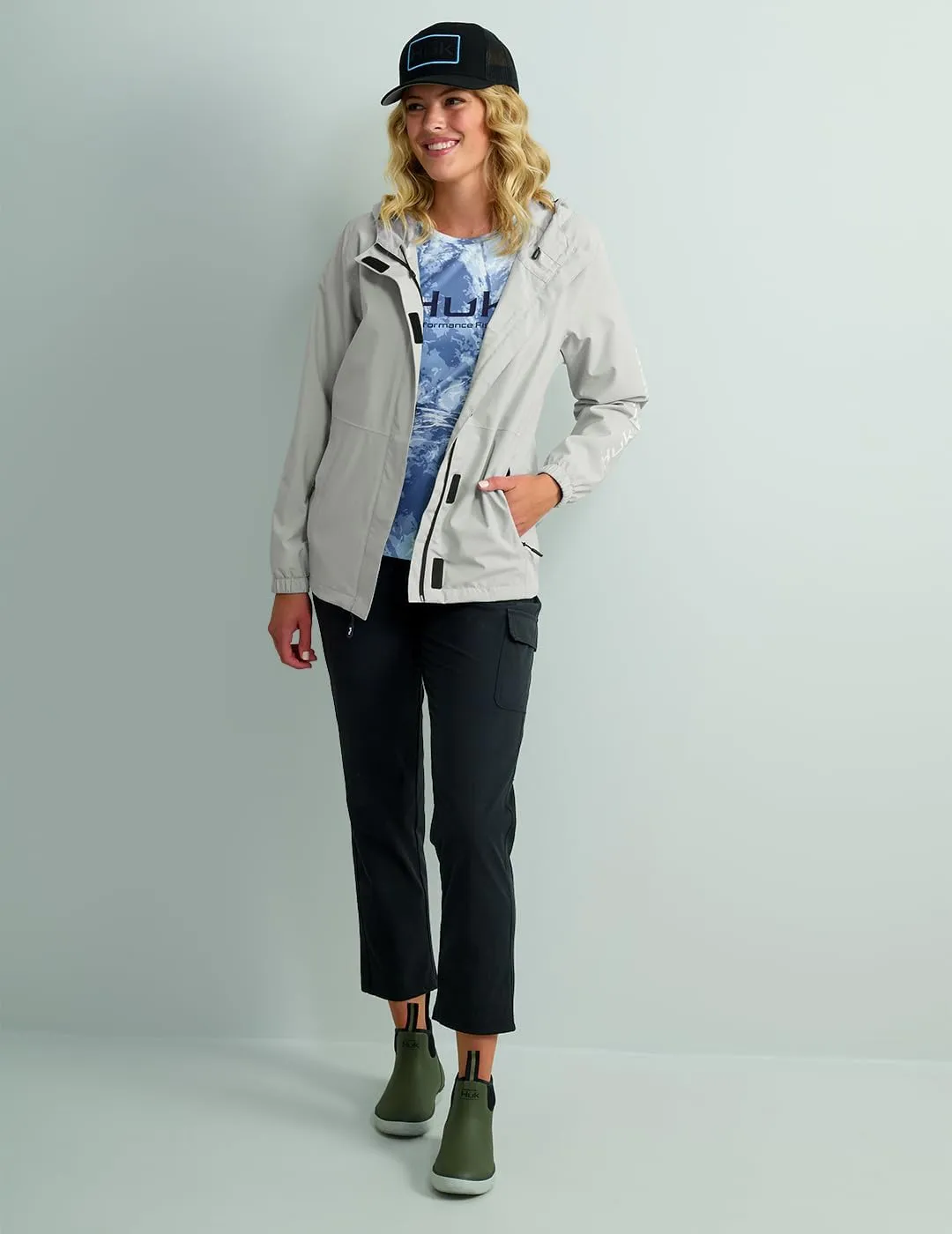 HUK Storm Jacket, Heavy Duty Fishing Rain Coat for Women