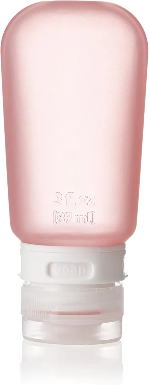 humangear GoToob Refillable Silicone Travel Size Bottles with Locking Cap for Women, 3pks