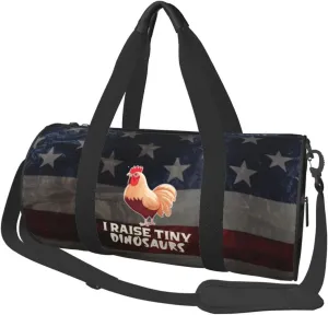 I Raise Tiny Dinosaurs Duffel Bag Gym Bag Travel Sports Tote Large Foldable Beach Swim Yoga4