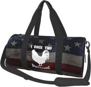 I Raise Tiny Dinosaurs Duffel Bag Gym Bag Travel Sports Tote Large Foldable Beach Swim Yoga9