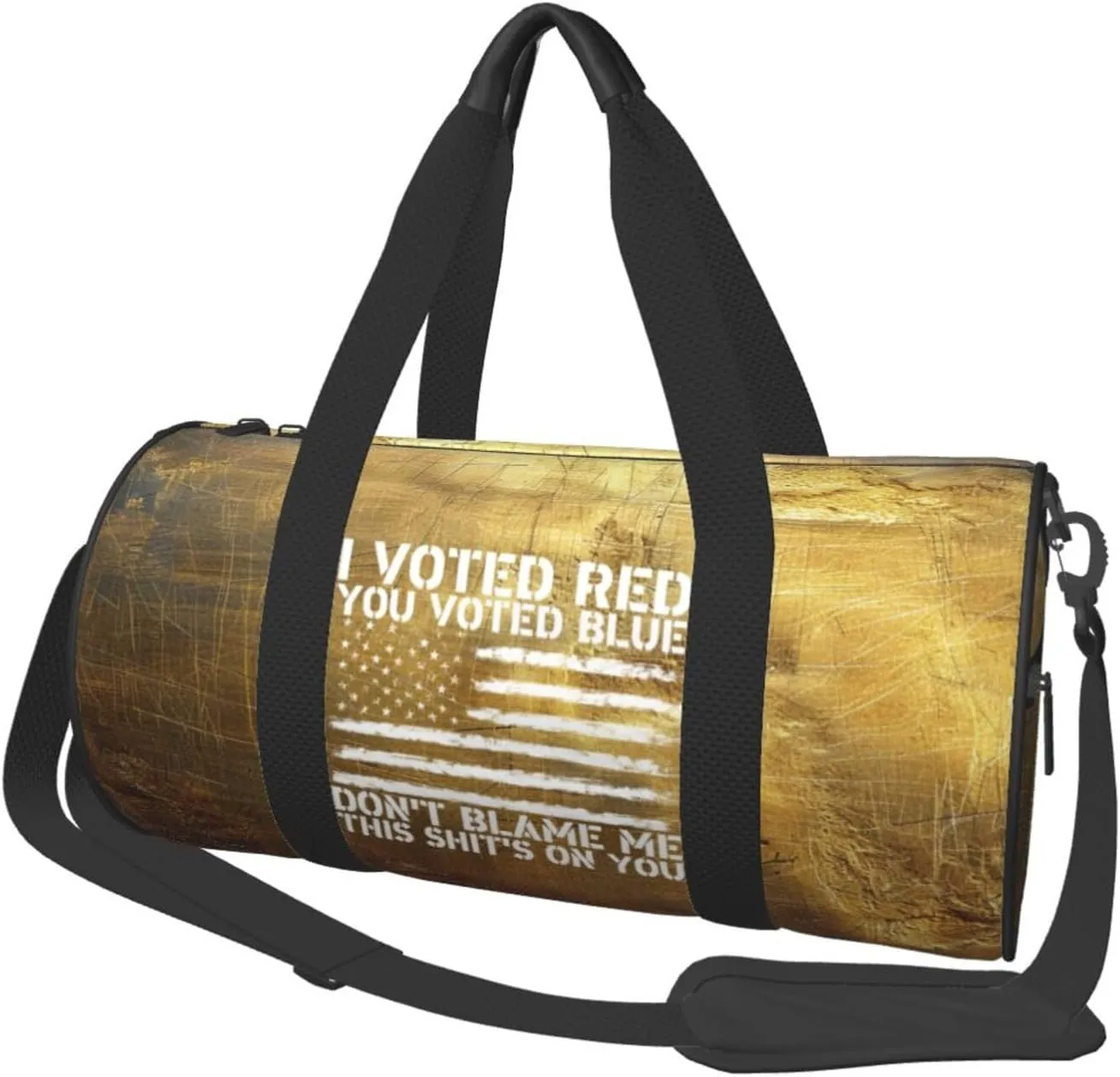 I Voted Red You Voted Blue Don'T Blame Me This Shit'S On You Duffel Bag Gym Bag Travel Sports Tote Large Foldable Beach Swim Yoga65