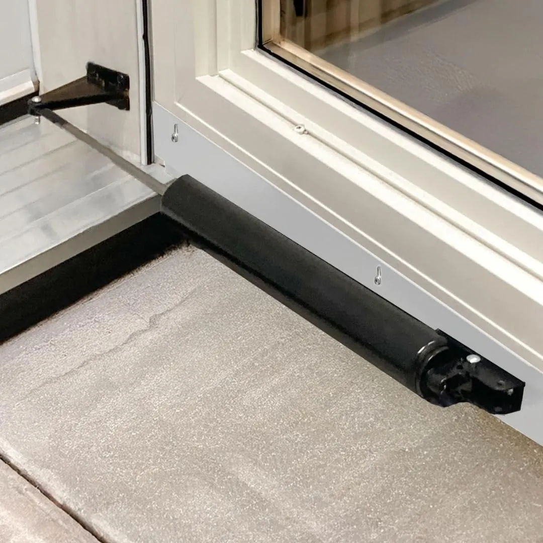 Ideal Security Model 1730 Heavy Duty Pneumatic Screen and Storm Door Closer Replacement, 10.5" L x 1.5" W x 1.5" H, Adjustable Speed, Smooth Closing for Heavy Doors, Easy Install, White