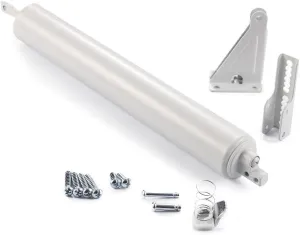 Ideal Security Model 1730 Heavy Duty Pneumatic Screen and Storm Door Closer Replacement, 10.5" L x 1.5" W x 1.5" H, Adjustable Speed, Smooth Closing for Heavy Doors, Easy Install, White
