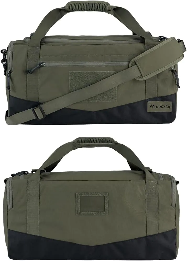 IDOGEAR Tactical Deployment Bag Military Duffle Bag 33L With Shoe Compartment Heavy-Duty Luggage Bag For Outdoor Hiking Traveling Camping(Ranger Green)