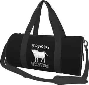 If Genders Confuse You Go Milk A Bull Duffel Bag Gym Bag Travel Sports Tote Large Foldable Beach Swim Yoga4