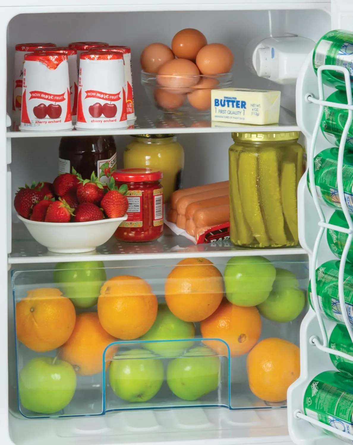 Igloo 3.2 Cu.Ft. Double Door Compact Refrigerator with Freezer - Slide Out Glass Shelf, Perfect for Homes, Offices, Dorms - Black