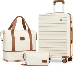 imiomo 24 Inch Luggage with Spinner Wheels, Hardside Checked Luggage, Lightweight Rolling Travel Luggage with TSA Lock