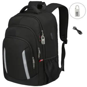 Inches Charging Backpack 17 Unisex For Rucksack Laptop Teenagers USB XQXA Timeless Men Unbelievable deal Scholl Travel