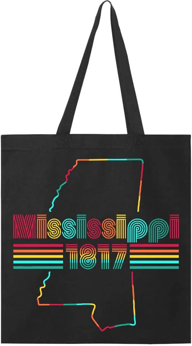 inktastic Mississippi 1817 with Retro Font Tote Bag