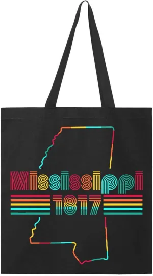 inktastic Mississippi 1817 with Retro Font Tote Bag