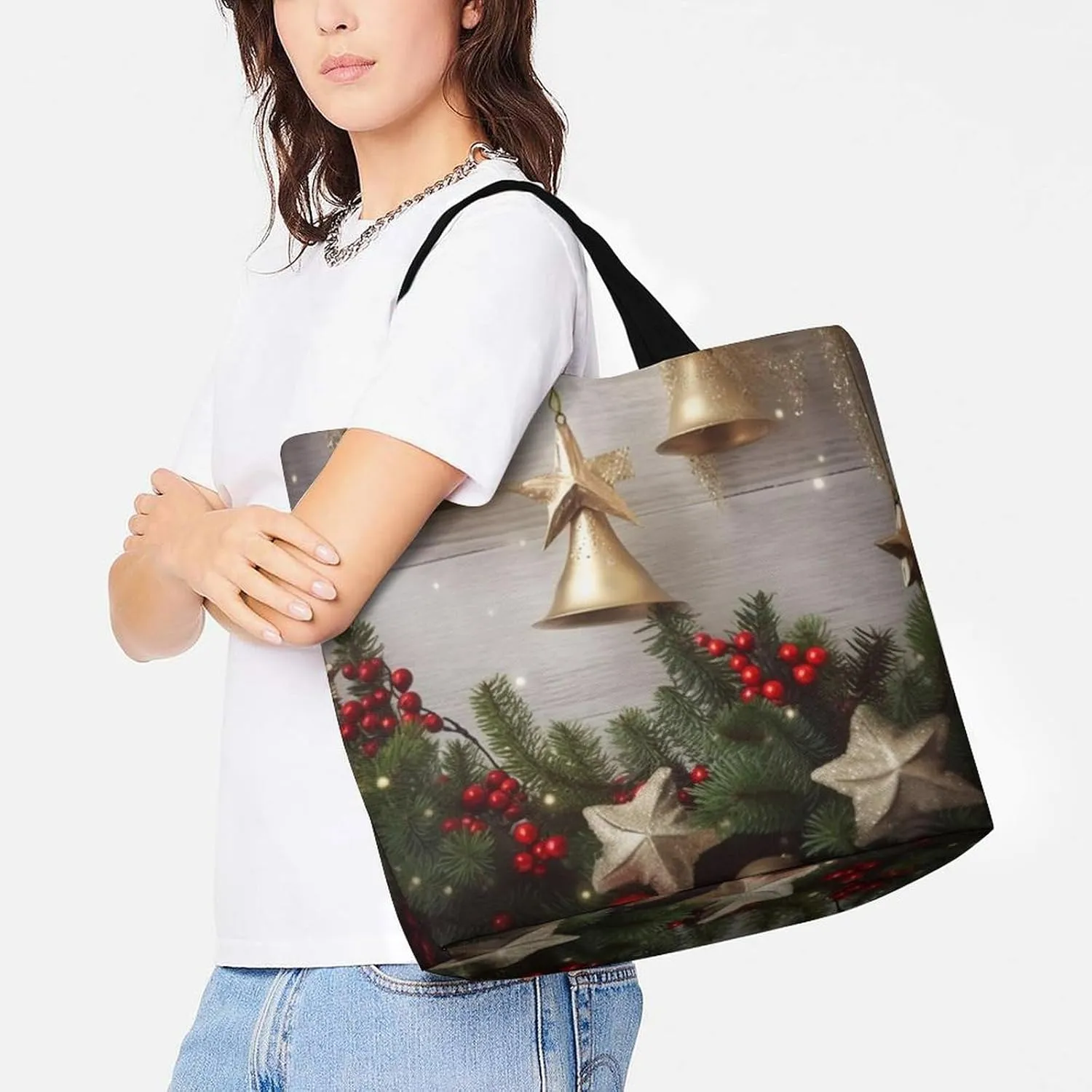 Interesting Wombats Tote Bag for Women Reusable Grocery Shoulder Bags Shopping Bag for Travel, Groceries