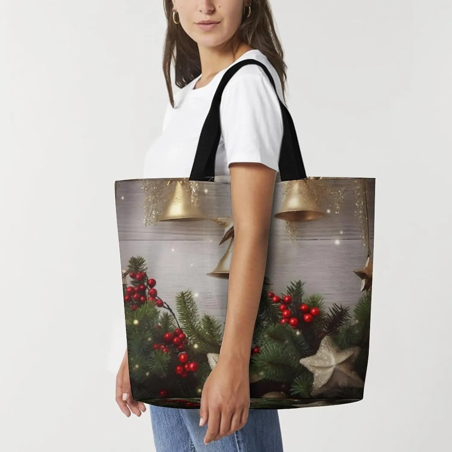 Interesting Wombats Tote Bag for Women Reusable Grocery Shoulder Bags Shopping Bag for Travel, Groceries