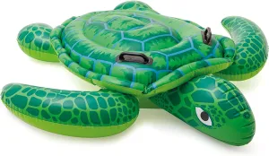INTEX Lil' Sea Turtle Inflatable Pool Float: Animal Pool Toy For Kids – 2 Heavy-Duty Handles – 88lb Weight Capacity – 59" x 50" – For Ages 3 