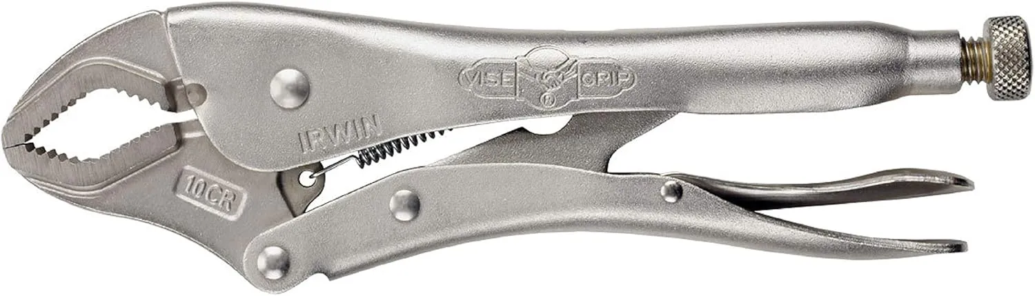 IRWIN Pliers, Curved Jaw, Locking, 10-Inch (4935576)