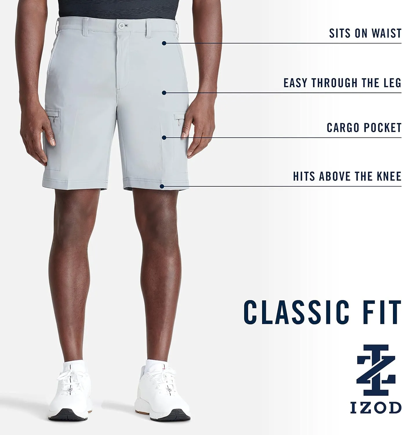 IZOD Men's Golf Swing Flex Stretch Cargo Short
