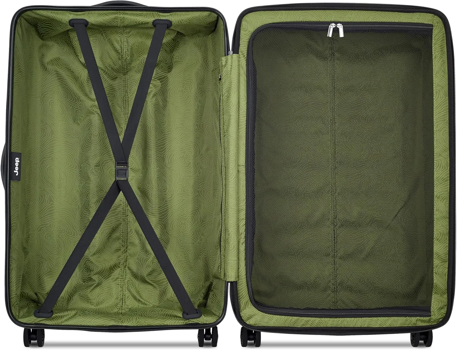 Jeep JH004C Hardside Expandable Luggage with Spinner Wheels