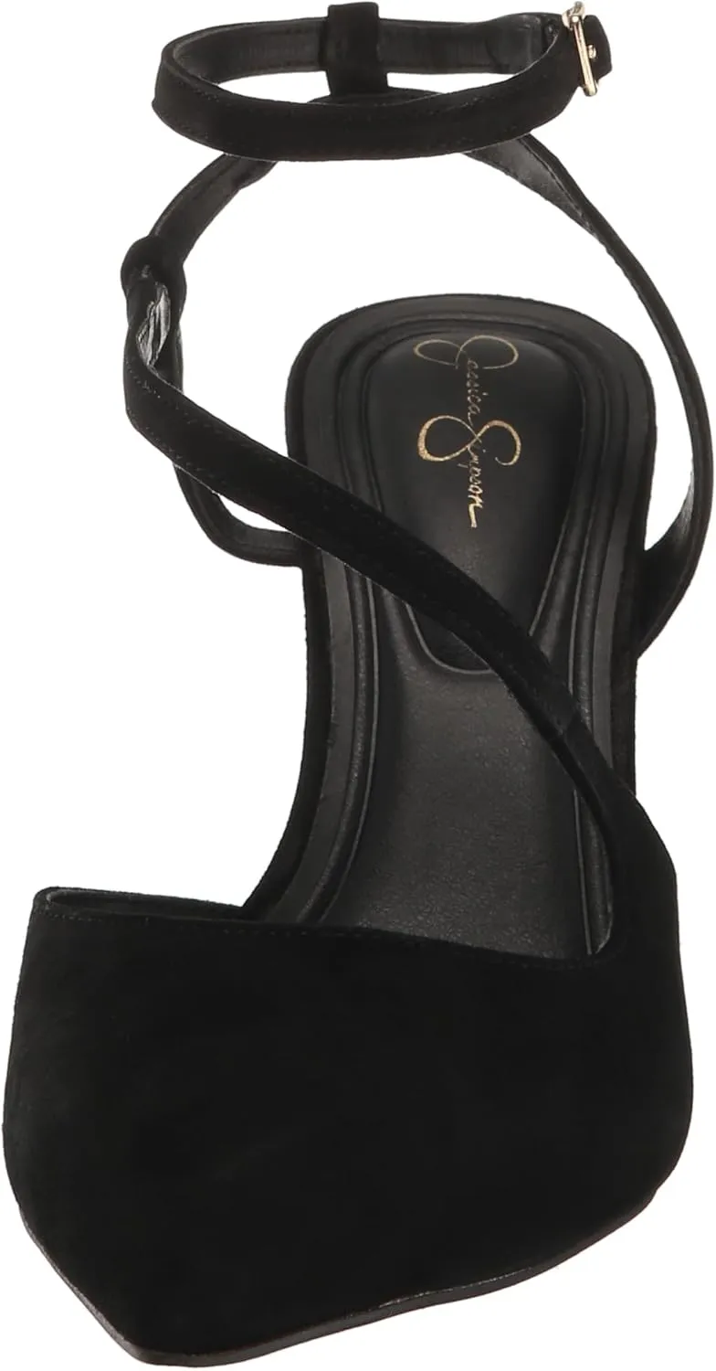 Jessica Simpson Women's Maggie Ankle Strap High Heel Pump