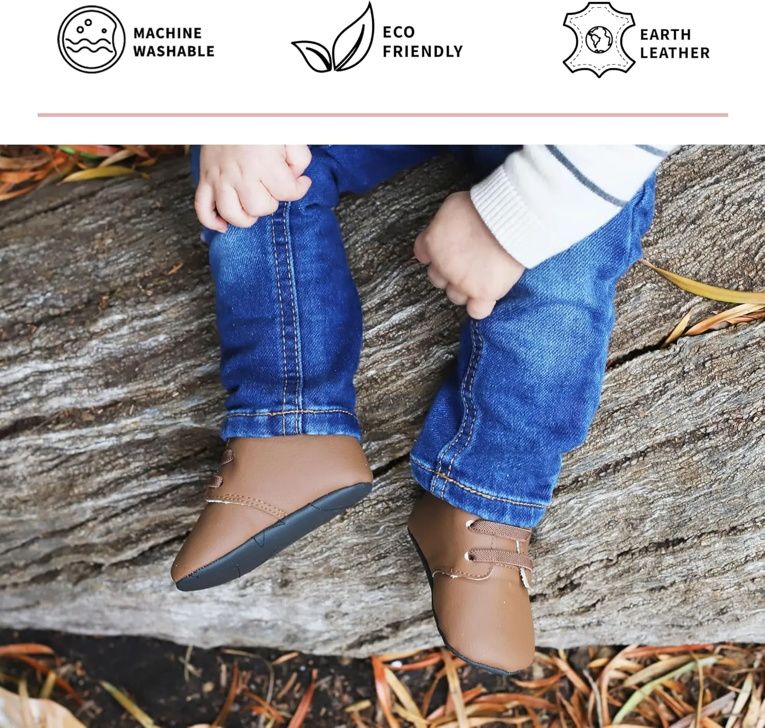 JuJuBe Eco Steps - Chukka Boots for Babies & Infants - Machine Washable Vegan Leather Baby Shoes