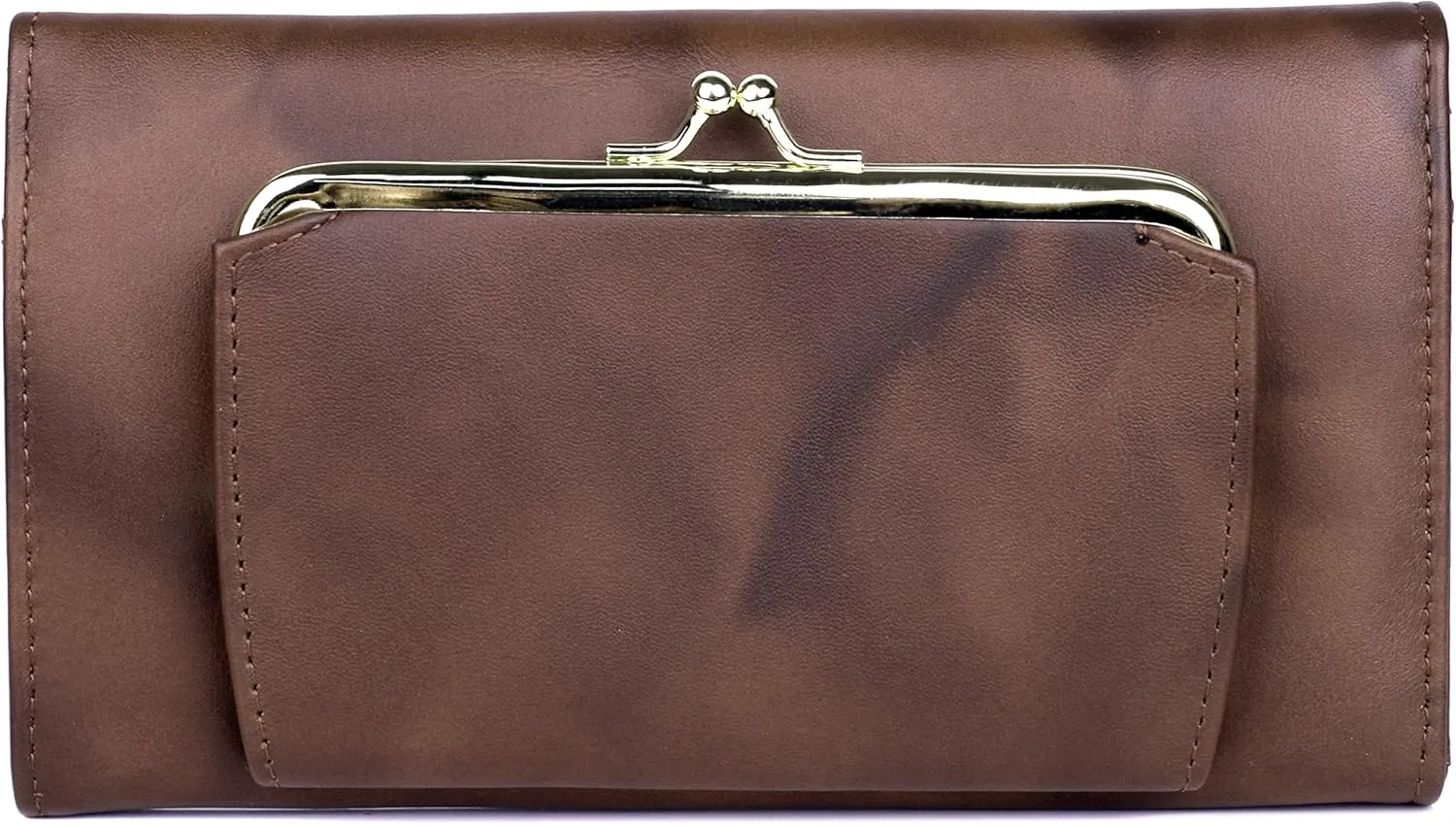 Julia Buxton Heiress Organizer® Clutch Mahogany