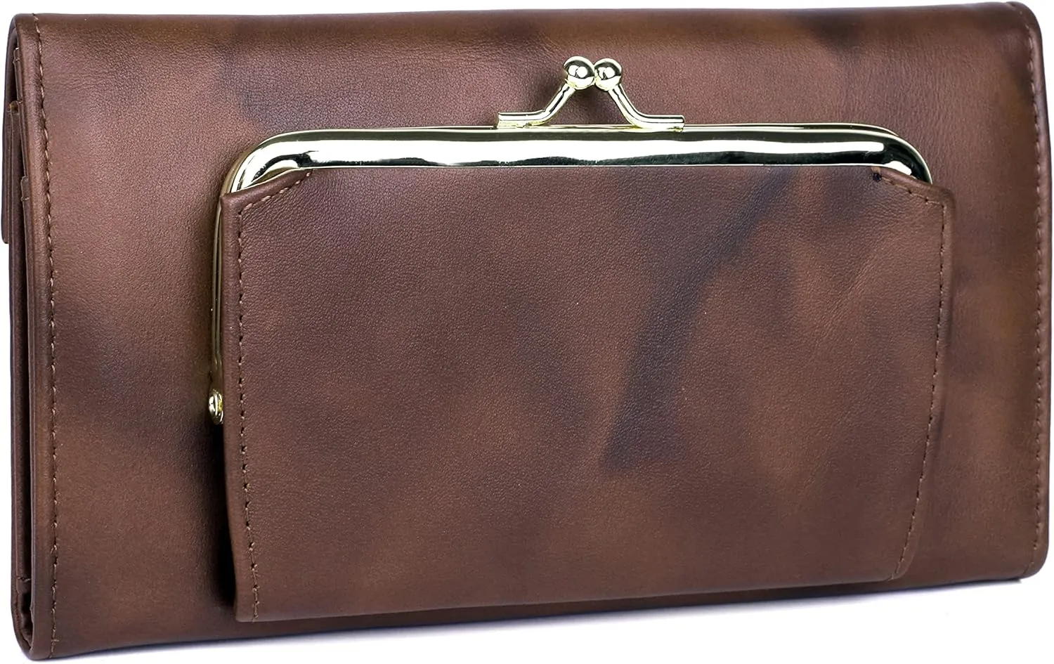 Julia Buxton Heiress Organizer® Clutch Mahogany