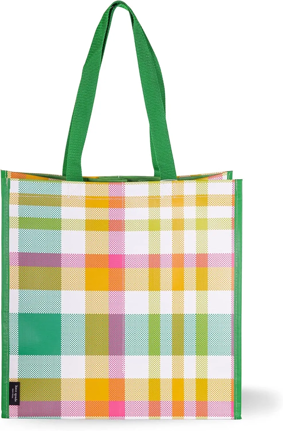 Kate Spade New York Reusable Shopping Bag, Grocery Tote with Shoulder Straps, Large Collapsible Tote