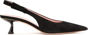 kate spade new york Women's Riley Suede Slingback Kitten Heel