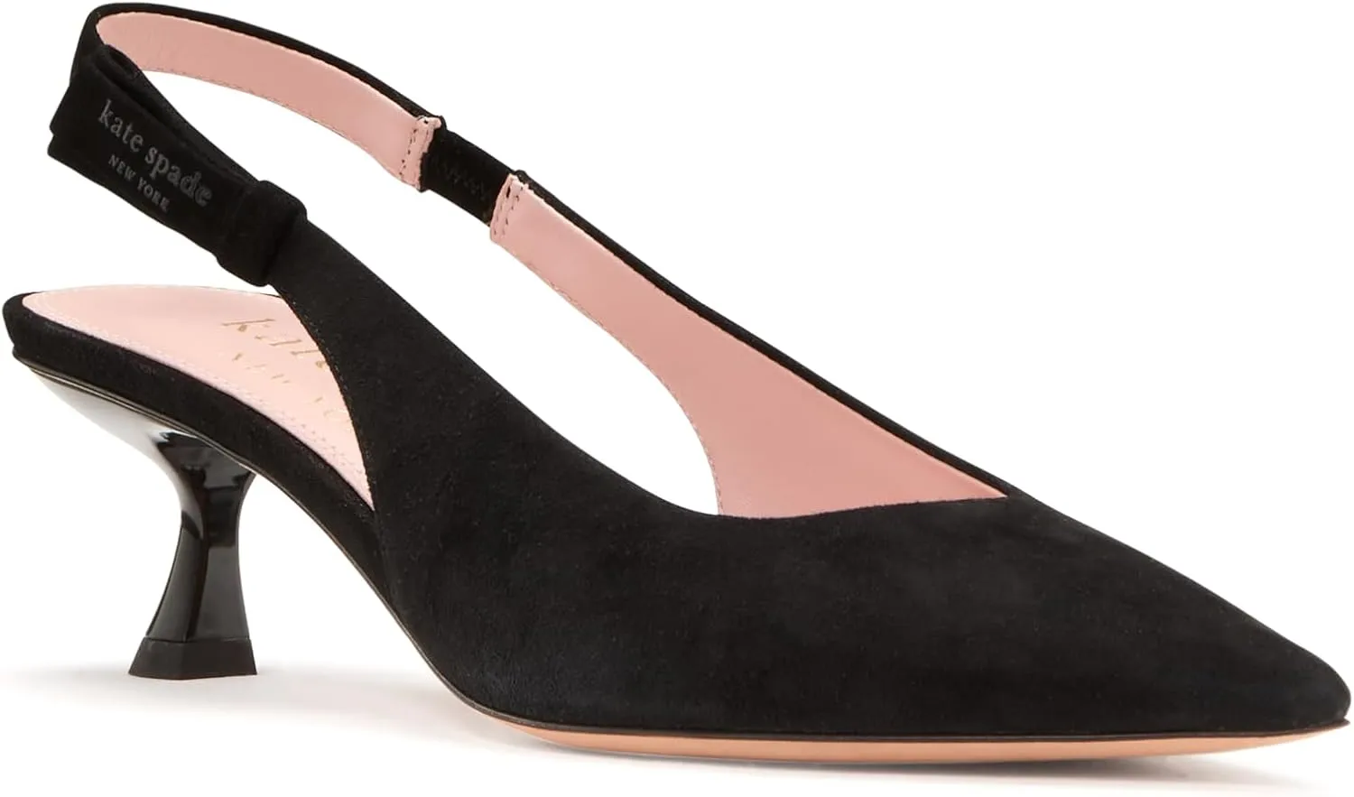 kate spade new york Women's Riley Suede Slingback Kitten Heel