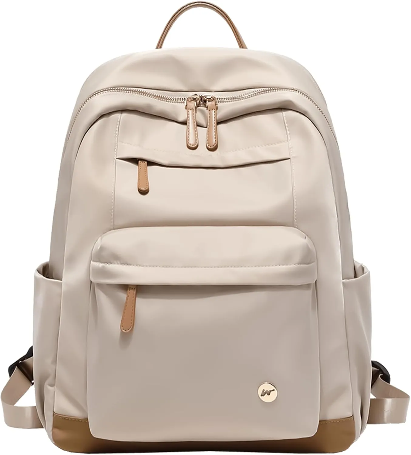 KEBEIXUAN Laptop Backpack Women Waterproof Teacher Backpack with Laptop Compartment Women Backpack for College Nurse Travel (Khaki Work Backpack)