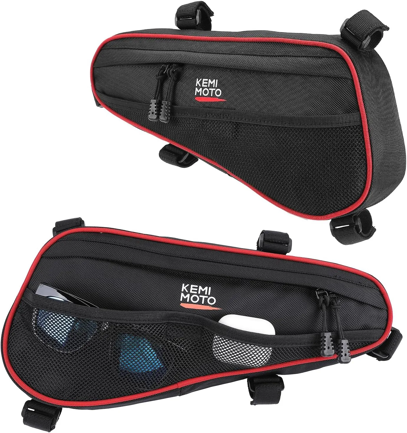 KEMIMOTO UTV Rear Lower Door Bags - Passenger Side 2pcs Compatible with Polaris RZR XP 4 1000 Turbo S 4 1000 XP 4 Turbo S 4 900 2014-2023 1680D UTV Cab Pack Storage Bags with Multiple Pockets
