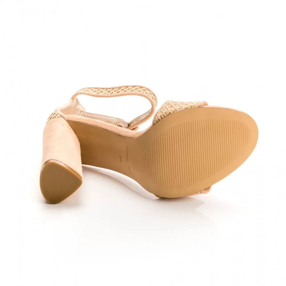 Kendall   Kylie Giselle Womens Suede Ankle Strap Heels