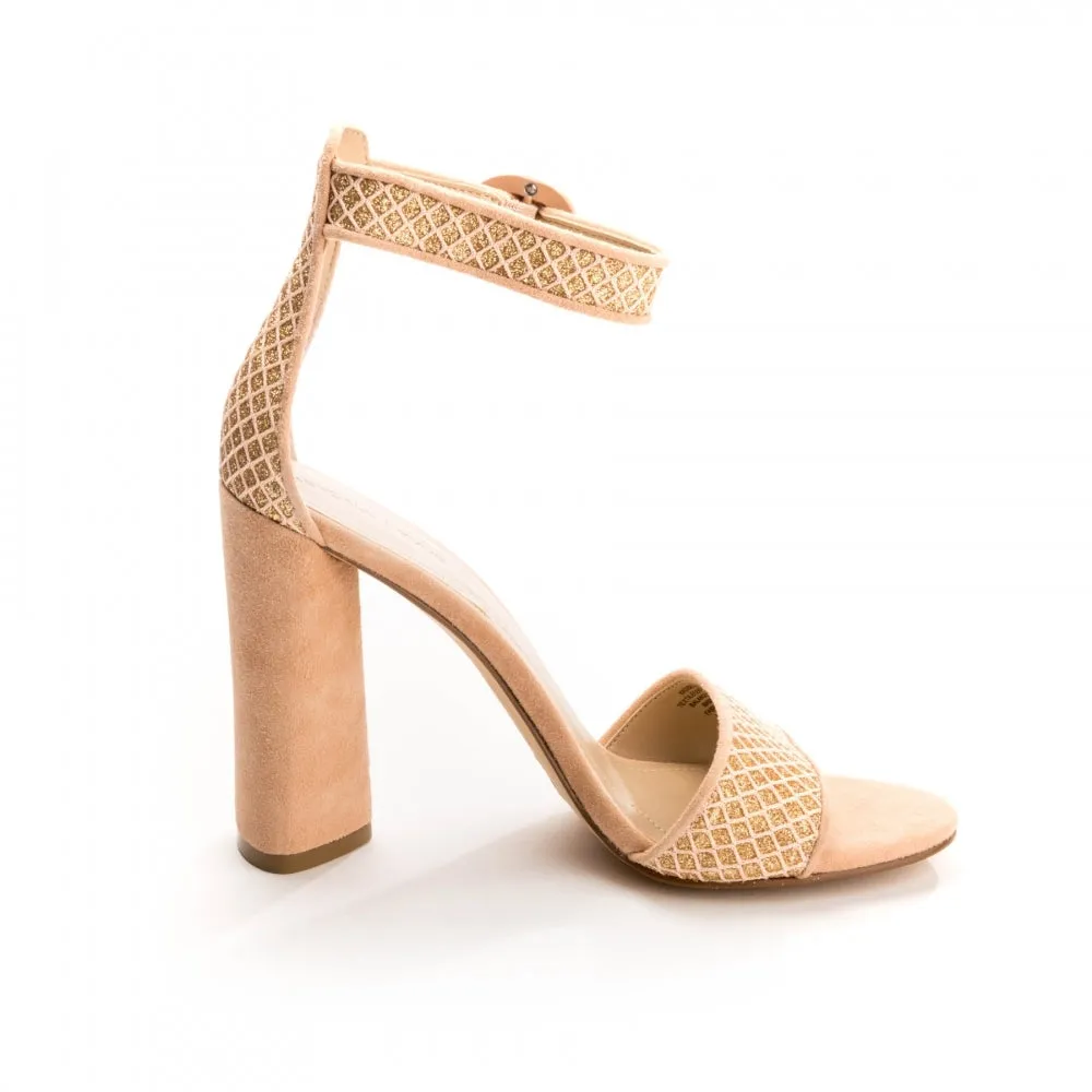 Kendall   Kylie Giselle Womens Suede Ankle Strap Heels