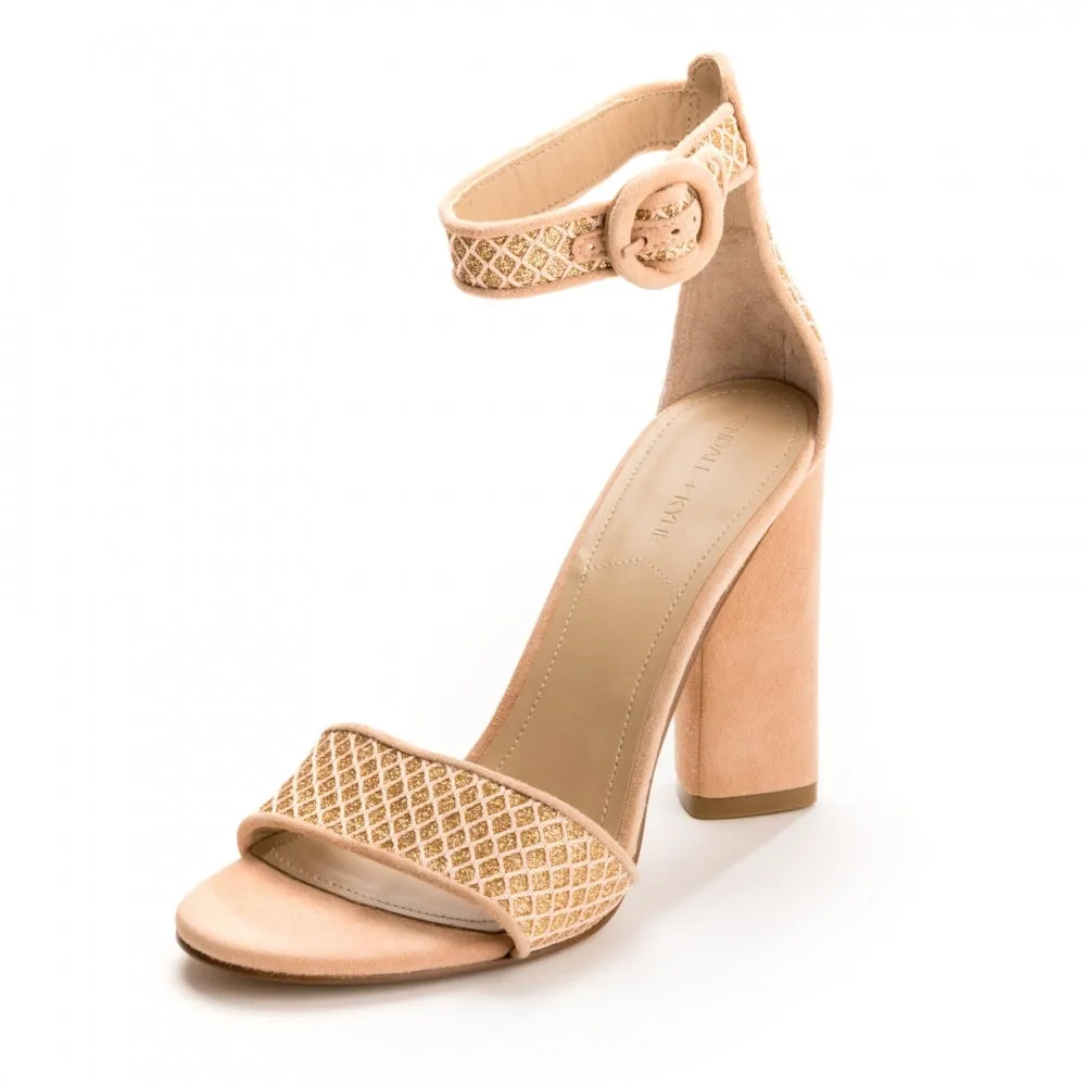 Kendall   Kylie Giselle Womens Suede Ankle Strap Heels