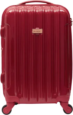 kensie Women's Alma Hardside Spinner Luggage, Expandable, Japanese Carmine Red, Carry-On 20-Inch